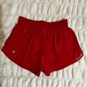 lululemon athletica Red Athletic Shorts